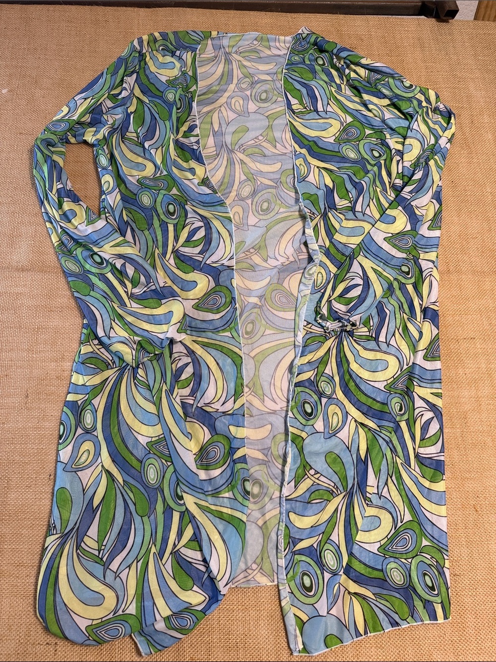 Sheer bathing suit coverup